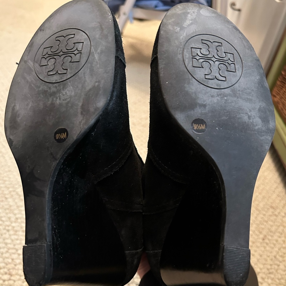 Tory Burch Adrienne Suede Wedge Ankle Bootie - Picture 12 of 15